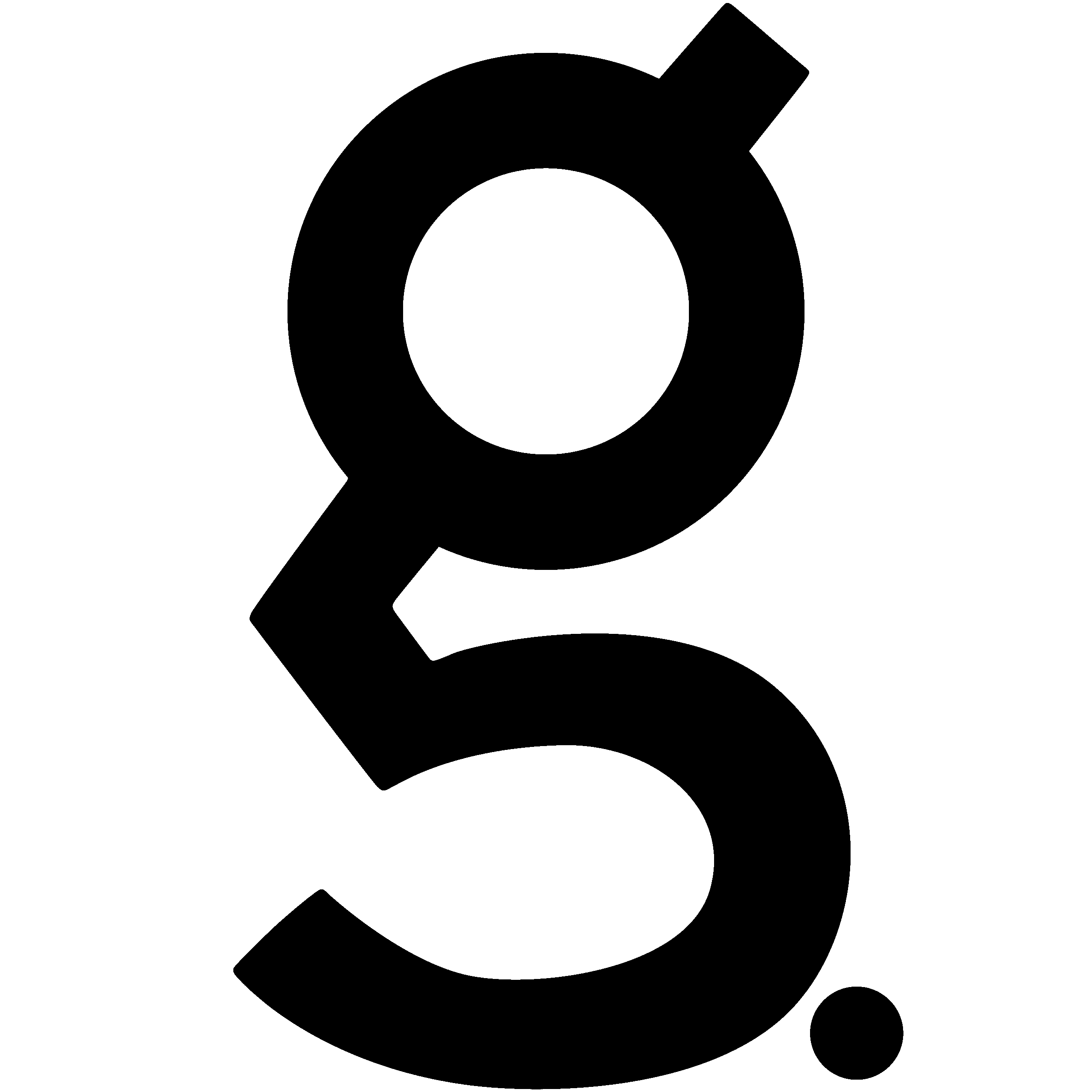 glossy retouching black logo