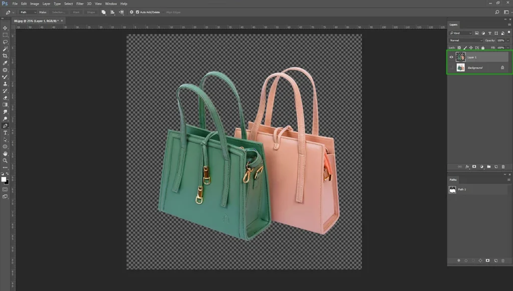 transparent background in photoshop