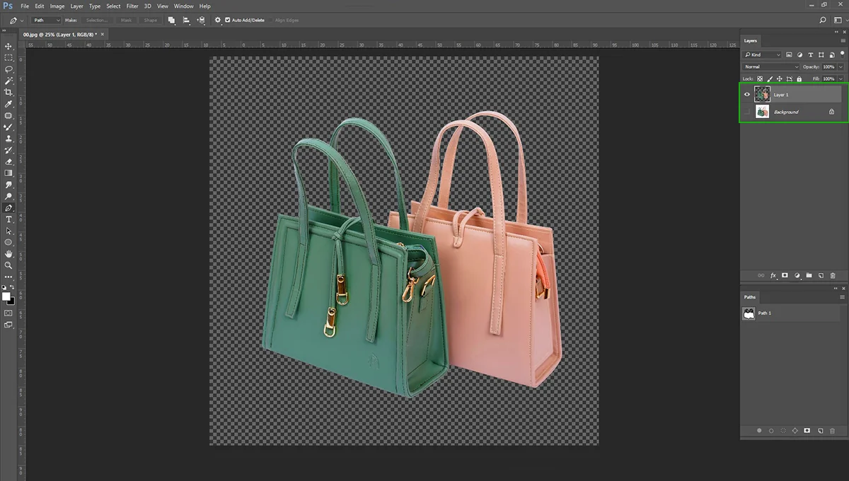 transparent background in photoshop